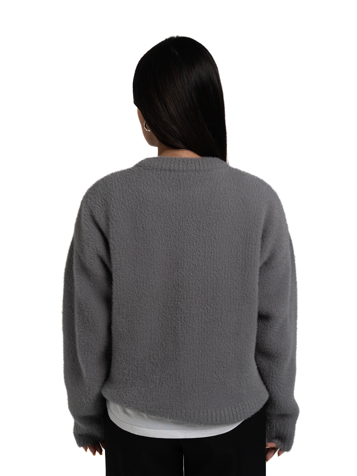 MOHAIR KNIT - GREY