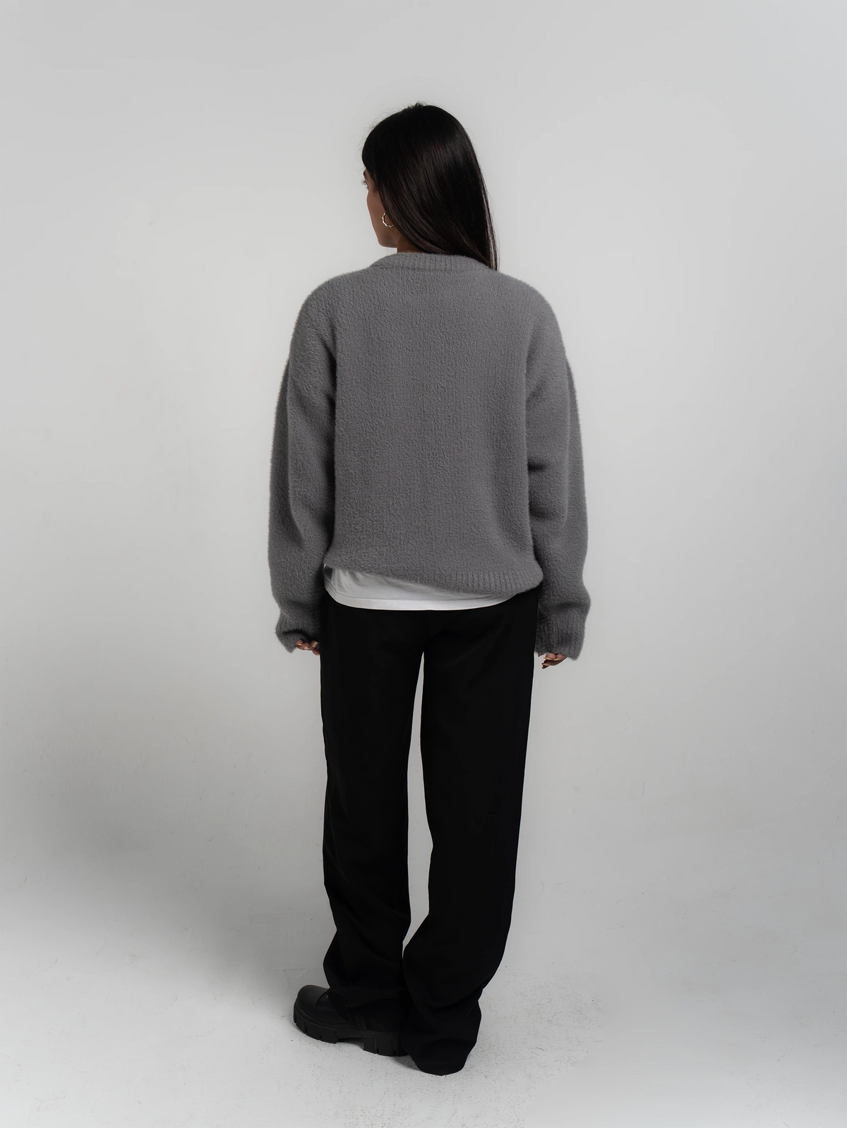 MOHAIR KNIT - GREY