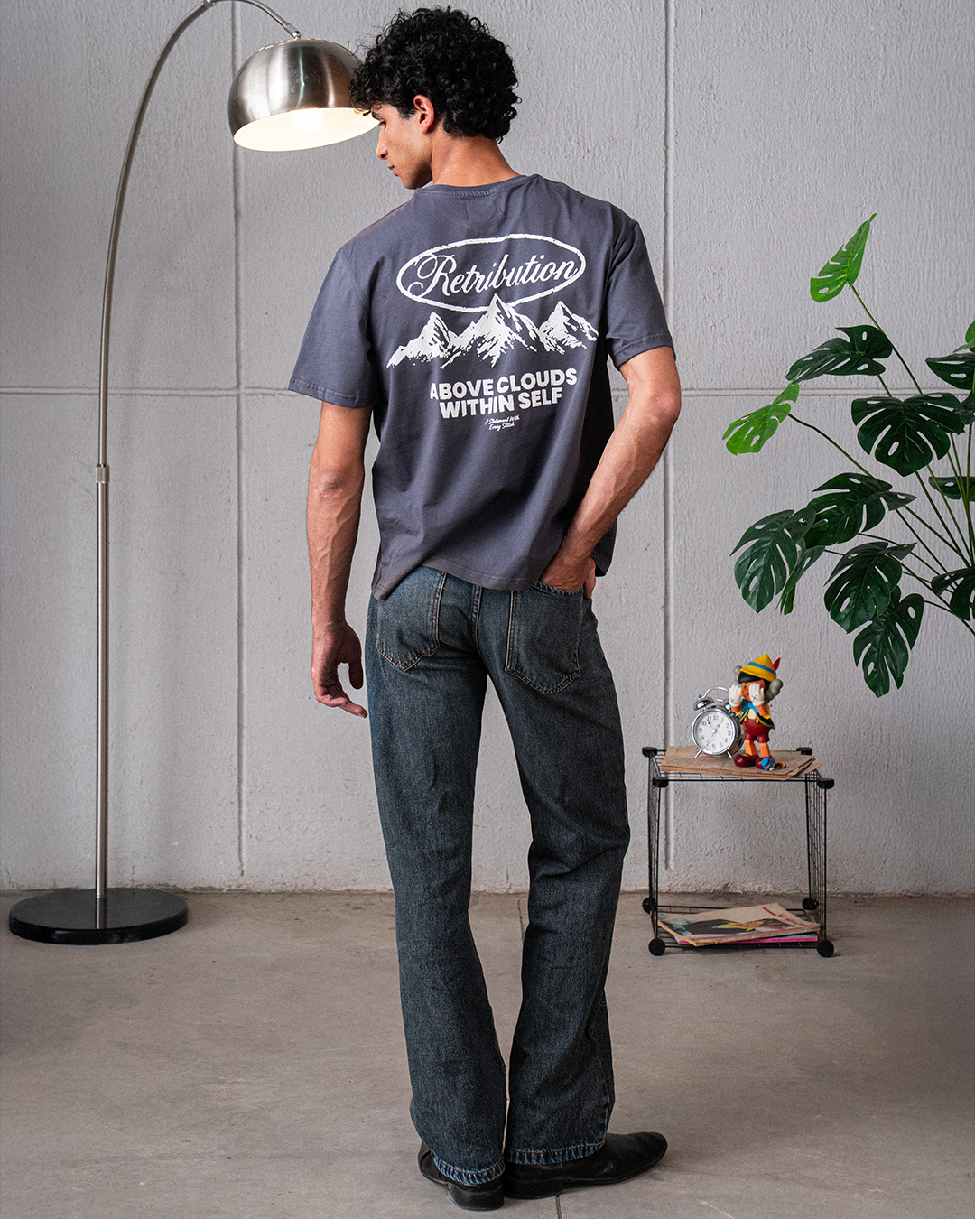 ABOVE CLOUDS T-SHIRT - GREY
