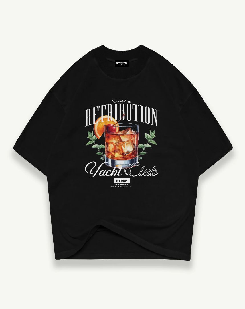 SUNSET SIP T-SHIRT - BLACK