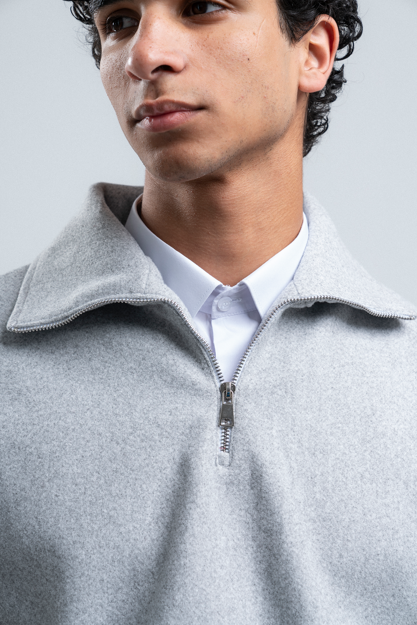 CORE QUARTER ZIP - GREY