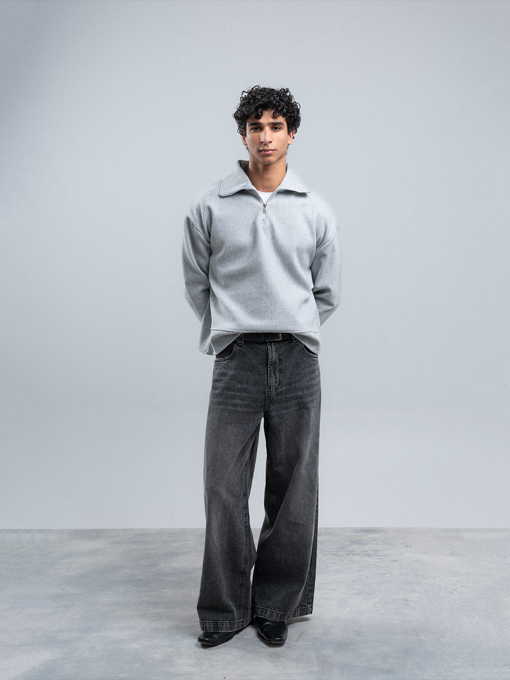 CORE QUARTER ZIP - GREY