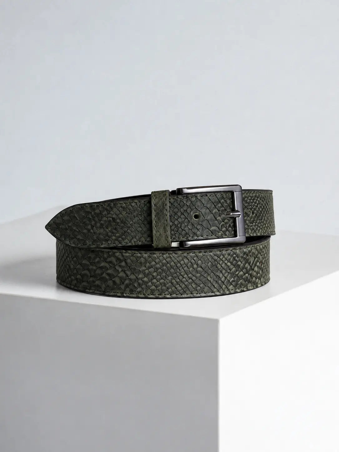 IGUANA BELT - OLIVE