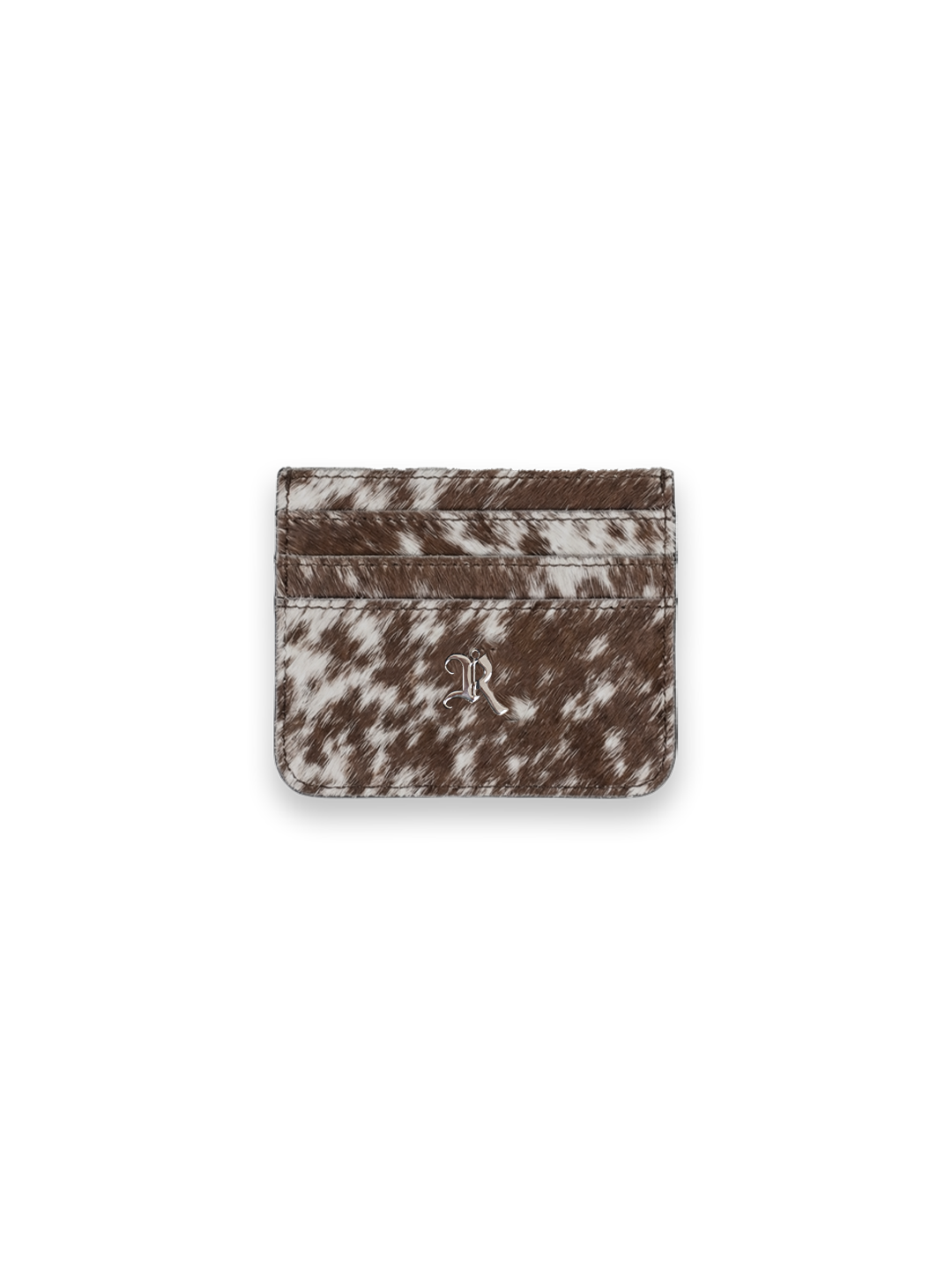 THE BOUNTY CARDHOLDER -BROWN/WHITE HIDE