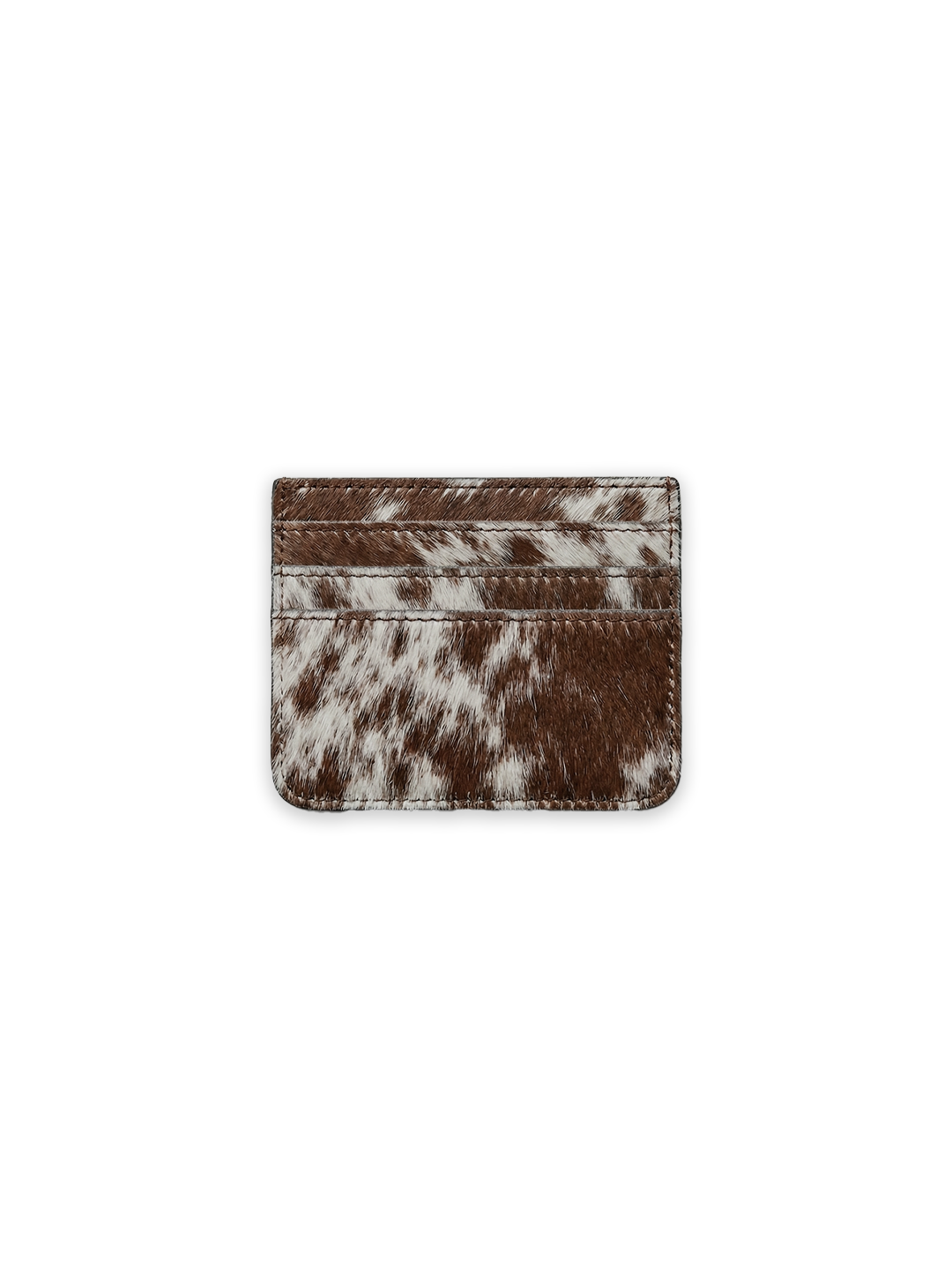THE BOUNTY CARDHOLDER -BROWN/WHITE HIDE