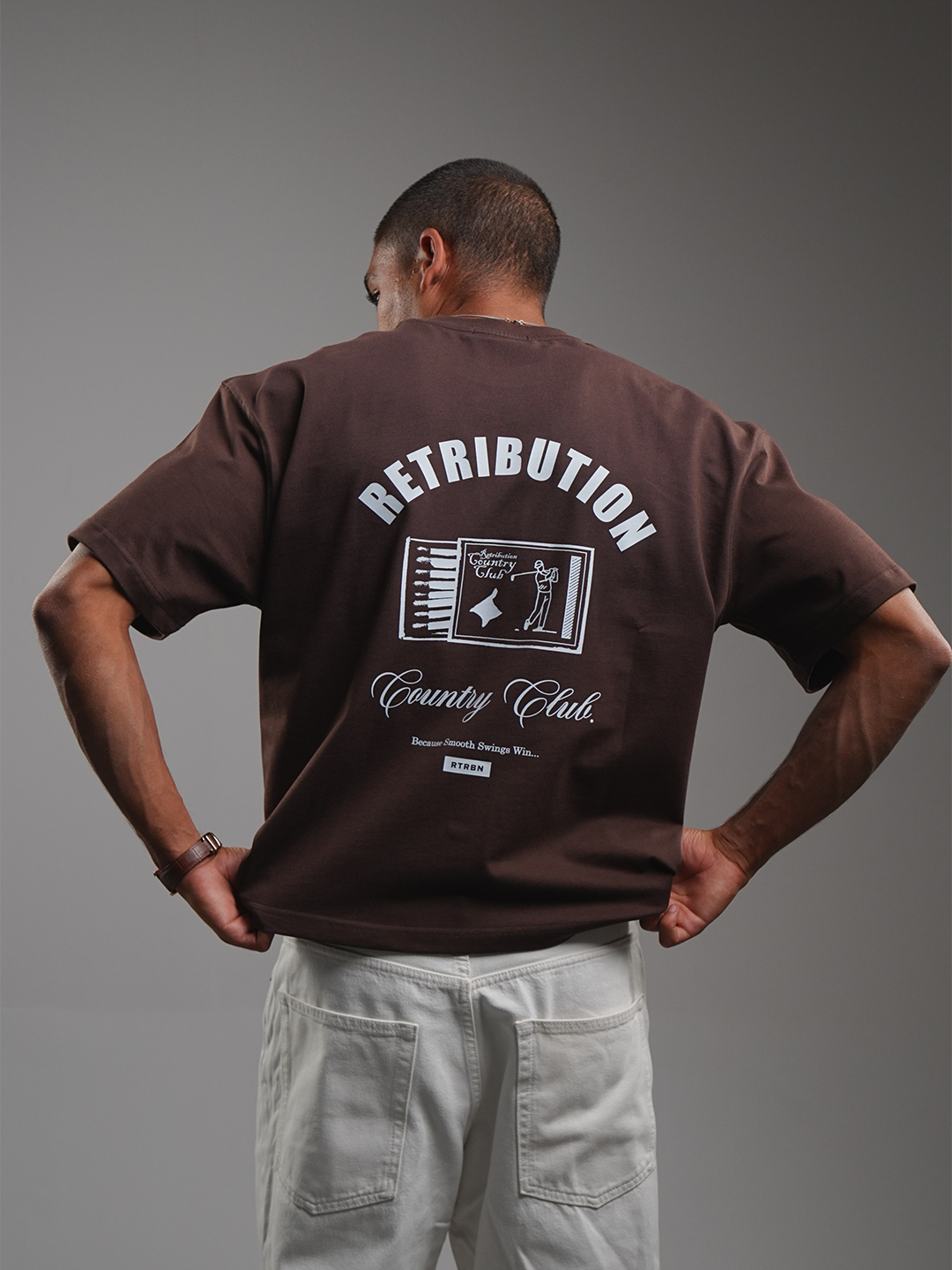 CLUB MATCHES T-SHIRT - BROWN