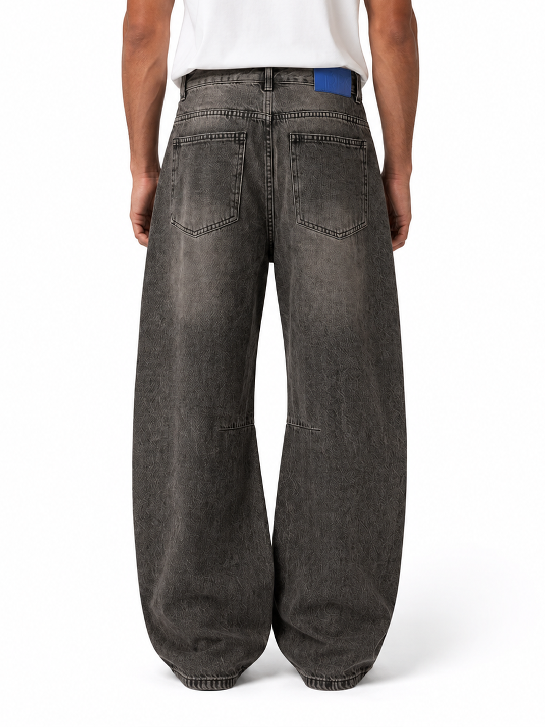 BARREL LEG JEANS - RUST BROWN
