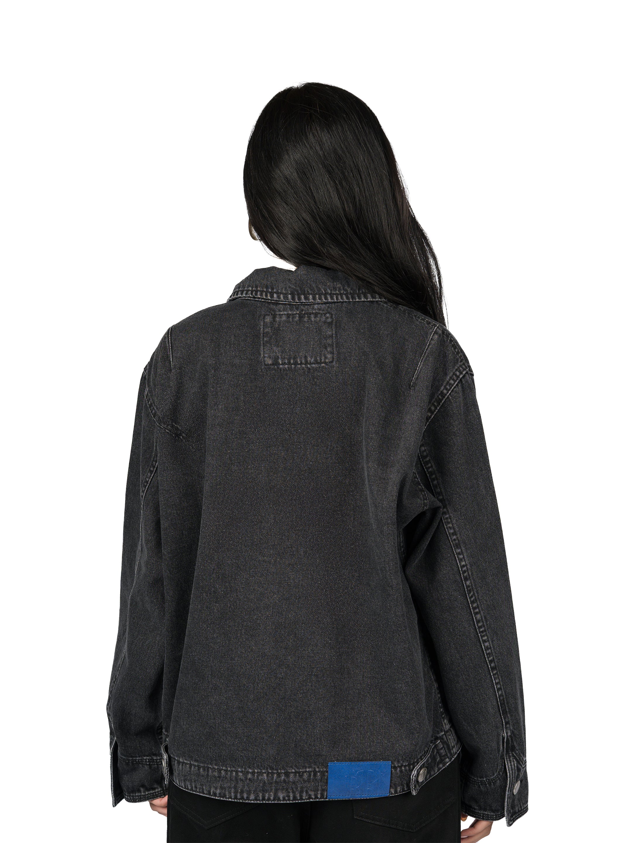 RANCHER DENIM WORK JACKET (UNISEX) - WASHED BLACK