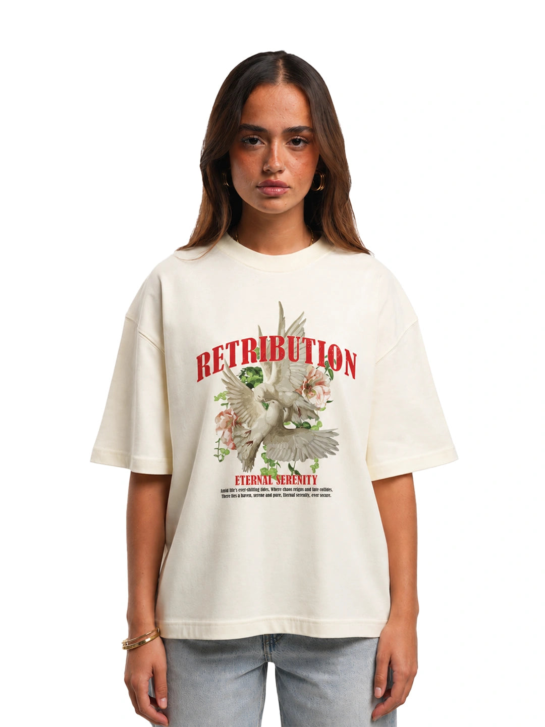 ETERNAL SERENITY T-SHIRT - CREAM