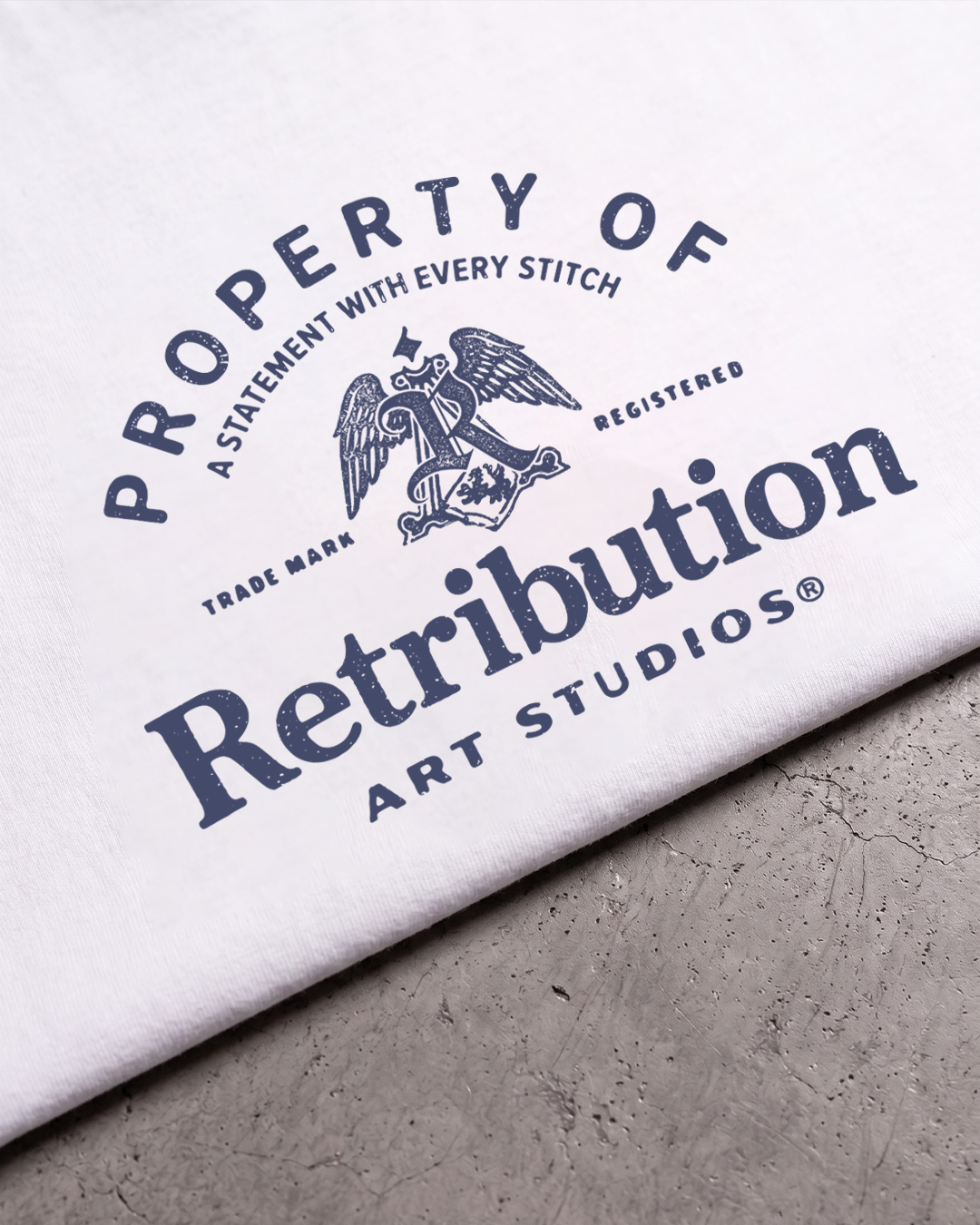 THE ARCHIVE RINGER T-SHIRT - WHITE/NAVY