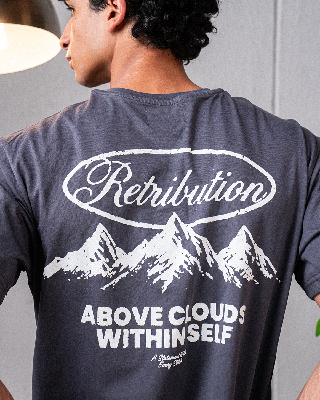 ABOVE CLOUDS T-SHIRT - GREY