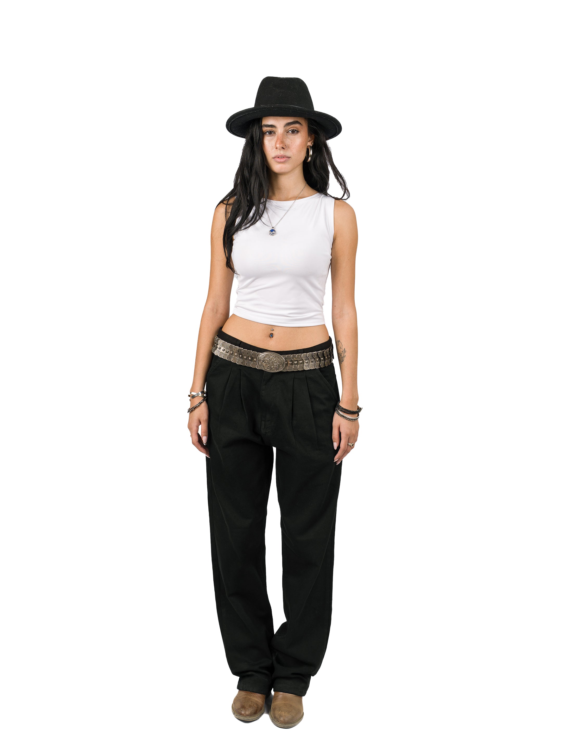 DAILY RIDER PLEATS (UNISEX) - BLACK