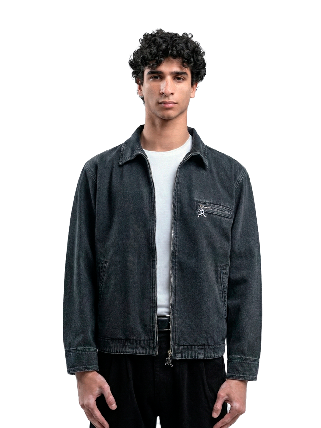 RANCHER DENIM WORK JACKET (UNISEX) - WASHED BLACK