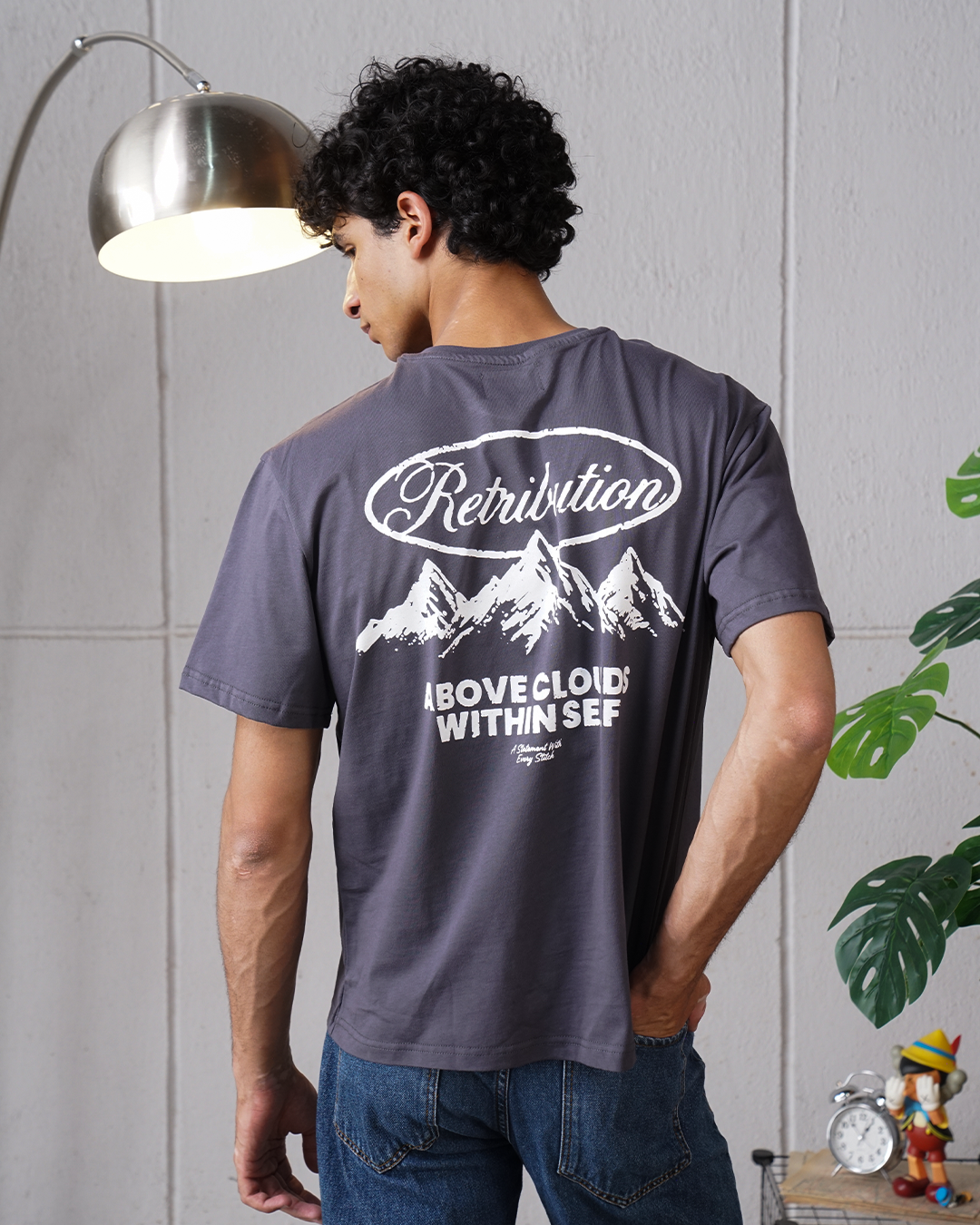 ABOVE CLOUDS T-SHIRT - GREY