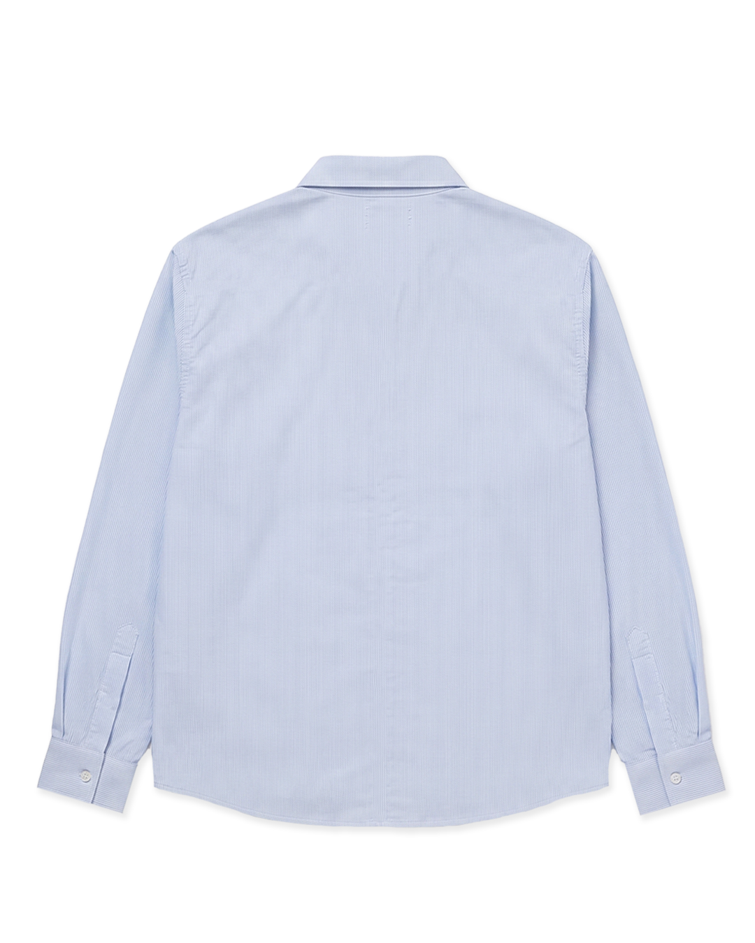 NO PLANS SHIRT - PINSTRIPE BLUE
