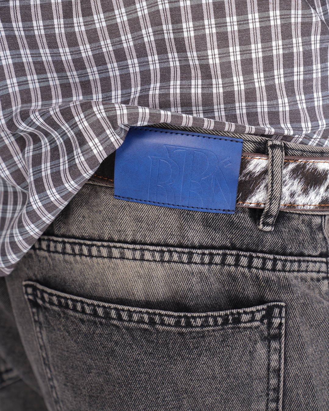 BARREL LEG JEANS - RUST BROWN
